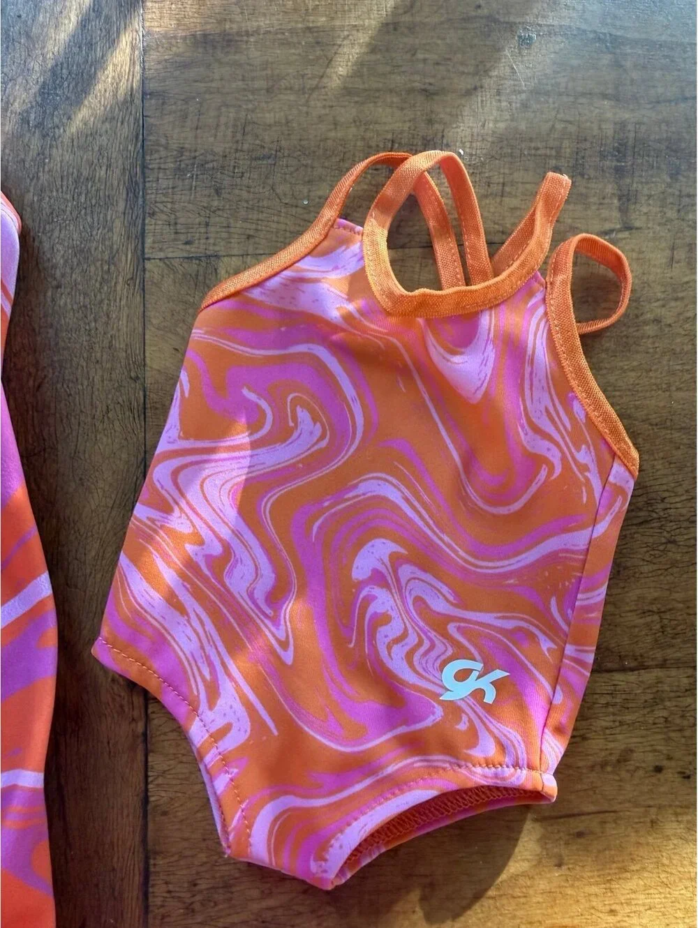 GK Elite × American Girl Matching swimsuits or gymnastics sz x small B227